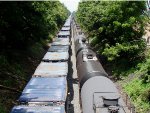 Westbound traffic jam